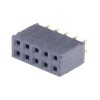 Gniazdo PCB 10 -pinowe 2 -rzędowe raster: 2.54mm typu płytka – płytka Proste Przewlekany