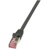 LogiLink CQ2083S RJ45 Patch Cable CAT 6 S/FTP 7.5m Black Flame-retardant 1 pc(s)