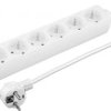 Listwa antyprzepiÄciowa 6 gniazd 3,0m biaĹa