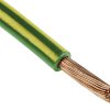 Przewód montażowy 10 mm² Zielony/Żółty RS PRO PVC 8 AWG 600 V dł. 100m 72/0,4 mm +105°C CSA C22.2 typ TEW, UK BS 6231,