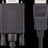 CCGP37300BK10 Cable, DisplayPort male > VGA male, 1 m, black