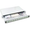 FO splice box, 24 x 50/125 OM5, 12 x LC duplex, (W x H x D) 483 x 44.5 x 244 mm, gray, BA71901.24OM5