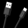 Kabel USB wtyk A - wtyk C, 1m czarny; LP
