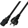 Power cord, UltraFlex, China, german schuko-style plug, straight on C13 socket, straight, H05VV-F3G1.0 mm², black, 5 m, 7102-5,0