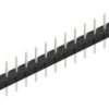 Pin header, 15 pole, pitch 2.54 mm, straight, black, 10057870