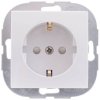 REV Płytka przycisku Gniazdo elektryczne Studio biały 0208020100 1 szt.