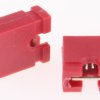 Miniaturowe gniazdo izolowane, Żeński, Prosty, Czerwony, typ: Otwarta góra, 2-pinowe raster: 2.54mm, Cyna