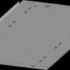 Roof plate, steel, (W x H x D) 400 x 1.5 x 800 mm, 8PQ2304-8BA02