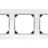 Vestra Ramka Potrójna Biały/Chrom 3873-26