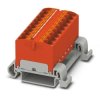 Blok rozdzielczy PTFIX 18X4-NS35A RD, czerwone złącze przemysłowe - 18 punktów przyłączeniowych o przekroju 4mm2 /8szt./