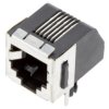 Gniazdo RJ12 6-pin Kat 3 ekranowane,niskoprofilowe na PCB 5555140-1