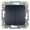 ASFORA Wyłącznik świecznikowy podwójny antracyt EPH0300171 SCHNEIDER ELECTRIC