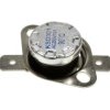 Termostat; bimetaliczny; KSD301A-090h; NC; 90°C; 10A; 250V AC; metal fi 16x12mm z uchwytem; konektory 6,3mm poziome; bakelit; Bo