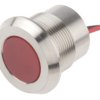 Lampka kontrolna do montażu panelowego 12V dc, czerwona 22mm LED Wyprowadzenia RS PRO