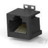 Złącze RJ45, 1-338088 Złącze RJ45 Żeńskie Montaż powierzchniowy Cat3 TE Connectivity Bez ekranowania Pionowy 8-żyłowe 1