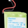 Cordless phone battery, NiMH, 3,6 V, 300 mAh