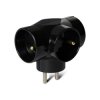Rozgałężnik elektryczny 3x10A czarny / P901B dpm