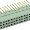 Female connector, type 2C, 32 pole, a-c, pitch 2.54 mm, press-in connection, straight, 09232326861