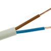 Przewód mieszkaniowy H03VV-F (OMY) 2x0,75 biały 300/300V /bębnowy/