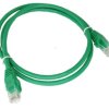Patchcord UTP kat.6 kabel sieciowy LAN 2x RJ45 linka zielony 1m Alantec