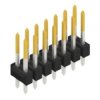 Pin header, 14 pole, pitch 2.54 mm, straight, black, SL 22 139 14 S