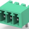 PCB terminal, 3 pole, pitch 3.5 mm, AWG 30-14, 11 A, pin, green, 284512-3