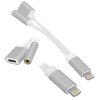 Adapter Audio do IPHONE 7/7 2in1 JACK z ładow. srebrny