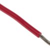 Przewód montażowy 0,22mm² Czerwony RS PRO PVC 24 AWG 250 V dł. 250m 7/0,2 mm +105°C NFC 32070/C1, NFC 93521