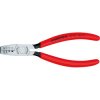 Crimping pliers for wire end ferrules, with trapezoidal crimp, 0.25-2.5 mm², AWG 23-13, Knipex 97 61 145 A