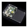 Obudowa Raspberry Pi Model B z miejscem na płytkę stykową - przezroczysta
