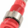 228-4-I-RT Gniazdko bezp. 2mm, przyłącze nakręt. M3, 10A, czerwony, ELECTRO-PJP, 2284IRT