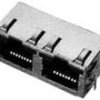 Socket, RJ45, 8 pole, 8P8C, Cat 5, solder connection, through hole, 1116522-1