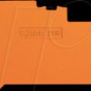 2110-1292 End and intermediate plate, 1 mm, orange