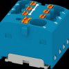 1047467 PTFIX distribution block, 4/6x1.5, blue