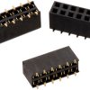 Pin header, 8 pole, pitch 2.54 mm, straight, black, 61030821821