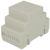 Obudowa; na szynę DIN; Z107J; polistyren; 53mm; 90mm; 65mm; jasnoszary; 3 moduły; Kradex; RoHS; czarny zaczep 1szt