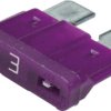 Automotive flat fuse, 3 A, 32 V, purple, (L x W x H) 19.1 x 5.1 x 18.8 mm, 0287003.PXCN