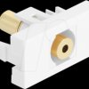 90841 Easy 45 module jack socket to jack socket 3.5 mm 4 pin