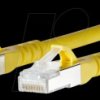 1308455077-E Patch cord RJ45 Cat.6A AWG26 S/FTP LSHF 5.0 m yellow