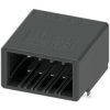 Pin header, 8 pole, pitch 3.81 mm, angled, black, 1341376