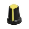 Gałka na potencjometr czarno-żółta
