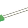 Dioda LED; L-113GDT; 2x5mm; zielony; Światłość: 2÷8mcd; 110°; dyfuzyjna; prostokątna; 2,2V; 25mA; 565nm; przewlekany (THT); King