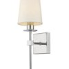 Klasyczna lampa ścienna CASOLI z chromowanym ramieniem i kloszem LP-2118/1W chrom Light Prestige