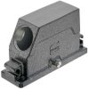 Grommet housing, size 24B, die-cast aluminum, 1 x M40, angled, central locking, IP65/IP68/IP6K9K, 19405241683
