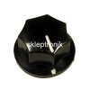 Gałka potencjometru GBS17 17mm czarna