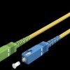 59661 Simplex FO patch cable, SC-APC (8°)<>SC-UPC,yellow, 5.0 m