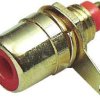 TRU COMPONENTS 1577826 Złącze męskie RCA/Cinch, złocony, 1 szt.