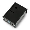 Obudowa do Raspberry Pi 4B z mocowaniem na kamerę - czarna