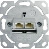 Telegartner 100022956 Flush Mount Network Outlet CAT 6A 2 Ports Fully Shielded