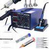 Stacja lutownicza 2w1 HOTAIR WEP 852D+ 700W kompresor + Groty 900M, cyna